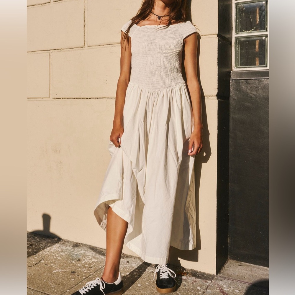 Free People “Ceci” dress XL white BNWT